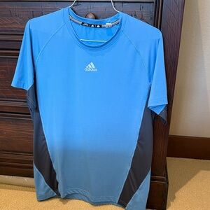 Adidas Sky Blue and Charcoal Tee